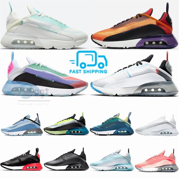 

2090 magma orange aurora green pure platinum lava glow pink foam vapours trainers cushion running shoes for men women sneakers