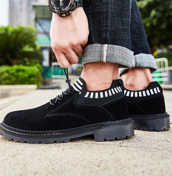 

2020 selling men's trendy fashion designer shoes sneakers casual sports wild two-tone men's jogging shoes
