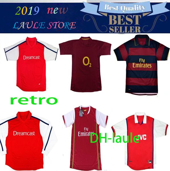 

1994 96 gunner bergkamp retro soccer jersey 97 98 99 91 1993 wright henry v.persie 00 01 05 06 07 08 ancient football shirt, Black;yellow