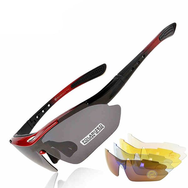 

polarized sports men sunglasses road cycling glasses mountain bike bicycle riding protection goggles eyewear 5 lens