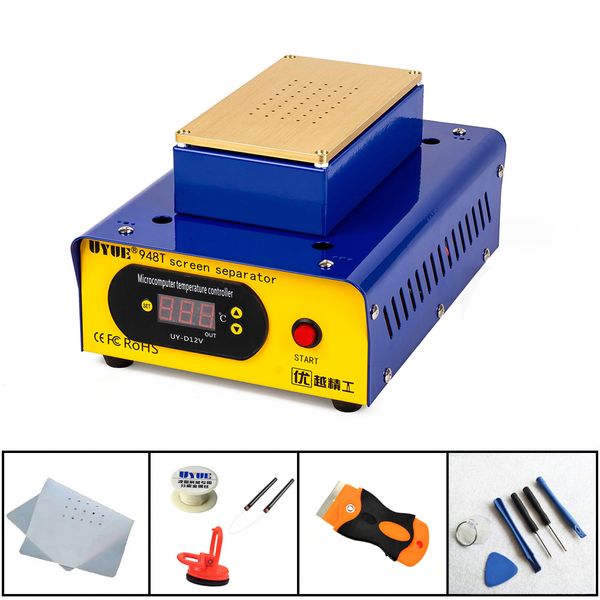 

uyue 948t 400w curved touch screen preheat separator built-in vacuum pump 7 inches screen machine for samsung edge repair