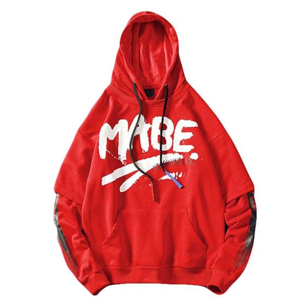 

sudadera hombre algodon men's autumn winter long sleeved letter printed sweatshirt hoodie blouse oversized hoodie men, Black