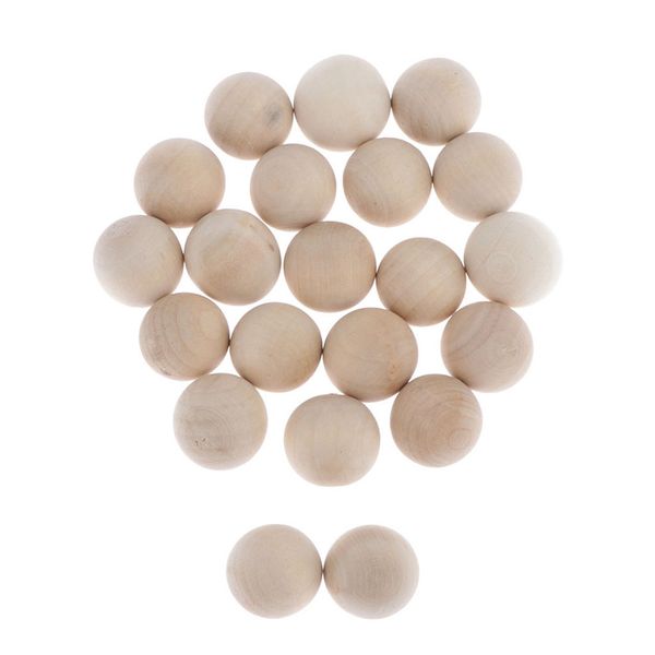 

wood round balls, 2cm unfinished wood balls for crafts - bag of 20