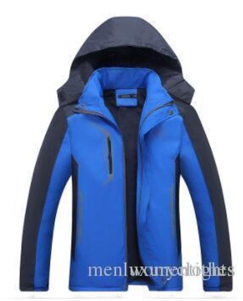 

мужская лыжная куртка с капюшоном ветровка ветрокрылых толстые ватки зимний спорт спортивный дизайнерские пальто, Black;brown