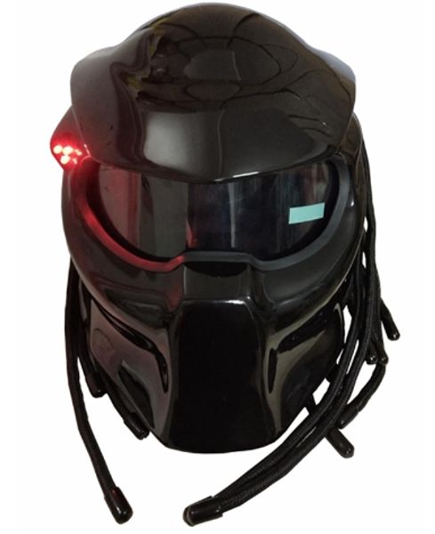 

2020 new matte black / bright black predators helmet mask fiberglass motorcycle iron man helmet full face moto
