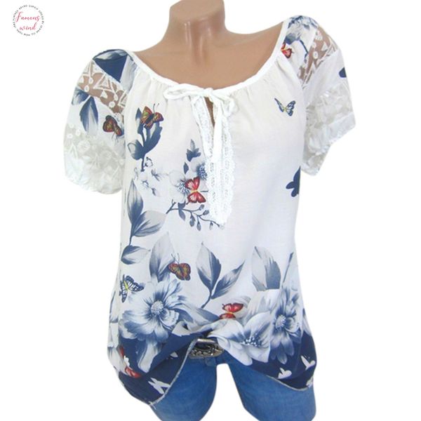 

larger size sweater 2019 zomer korte mouw bloemenprint womens shoes upper fashion pig short sleeved shirt, White