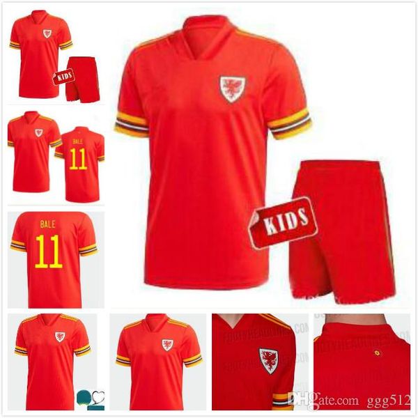 

2020 2021 футбол джерси уэльса 20 21 bale allen джеймс бен дэвис уилсон camisetas сборной домой мужчину + дети рубашки футбола топ таиланда, Black;yellow