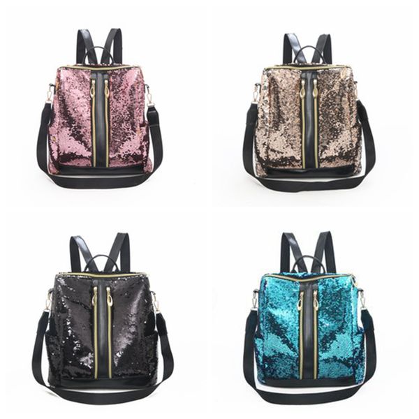 

women glitter backpacks sequins backpack bling laser rucksack ladies bag teenage school book bags girls outdoor travel backpacks yfa789