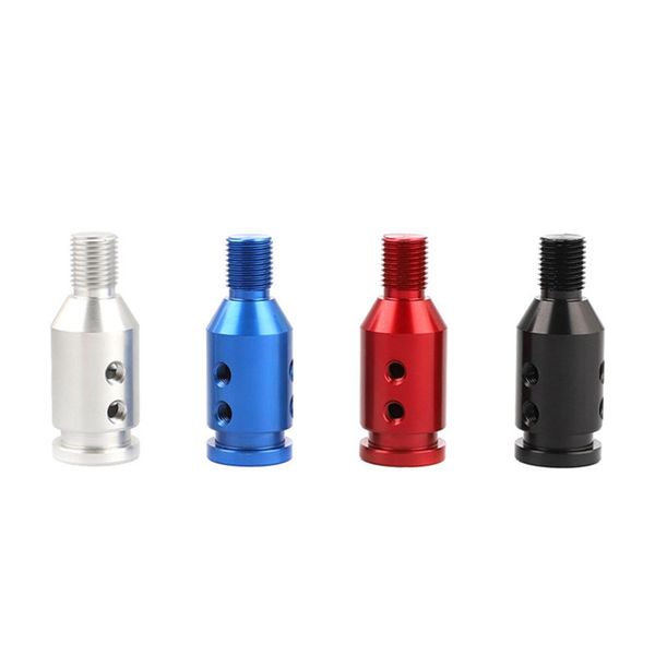 

aluminum car shift knob adapter universal for non threaded shifters head thread converter shift rod adapter