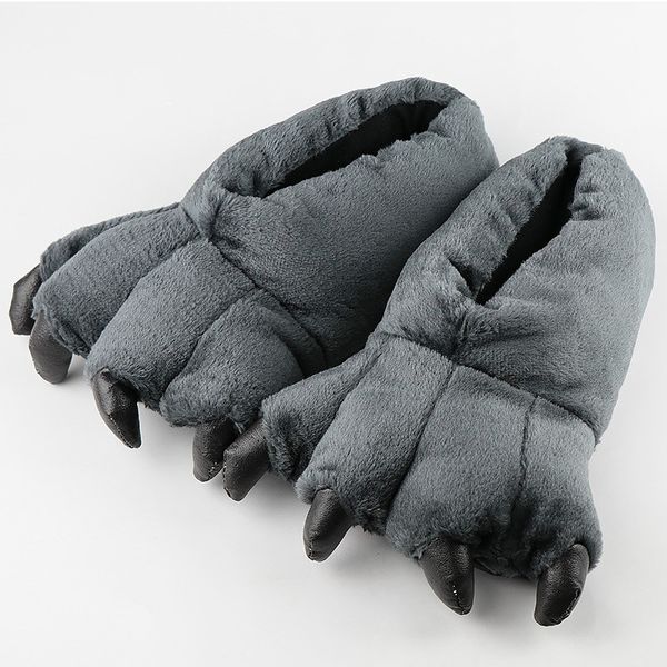 

coslony women slippers large size 39-46 ladies home slippers fashion totem bear corduroy solid synthetic funny woman shoes, Black