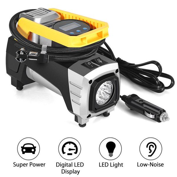 

12v car air compressor pump digital display led light car pump auto supplies