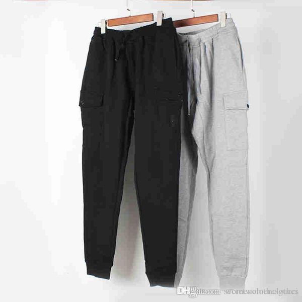 

designer mens sport pants fashion solid color printed pants brand casual active drawstring paychwork pants