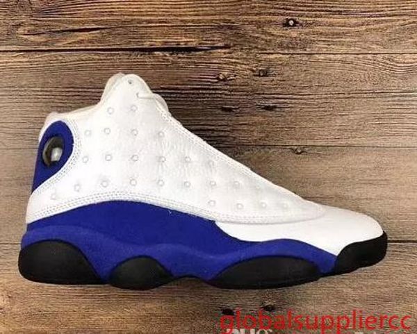 

fashion mens 13 hyper royal designer basketball shoes sport shoe sneakers white blue suede chicago