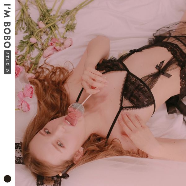 

sexy кружева твердая lingerie женщины стринг горячие эротический babydoll пижамы robe сексуальное белье платье секса костюмы xxxl плюс разме, Black;red