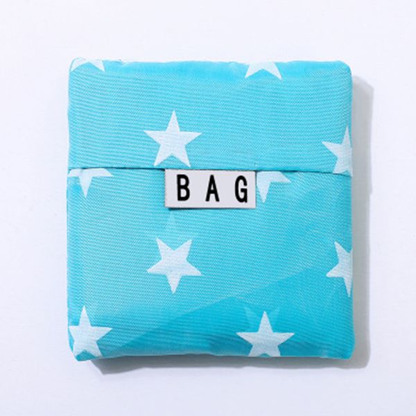 

portable folding shopping bag large oxford cloth bags thick bag foldable waterproof ripsshoulder handbag