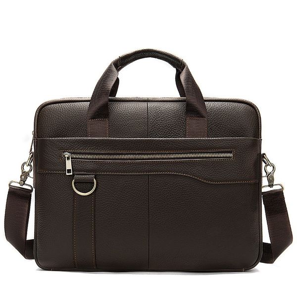 

men briefcase bag business famous brand cow leather shoulder messenger bags for man office handbag laptop