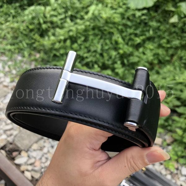 

2019 belts men clothing accessories business belts for men big buckle fashion mens leather belts wholesale f-19, Black;brown
