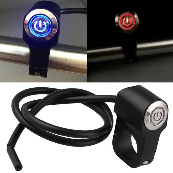 

motorcycle 7/8 inch 22mm handlebar mount hazard brake fog lamp light switch 2019
