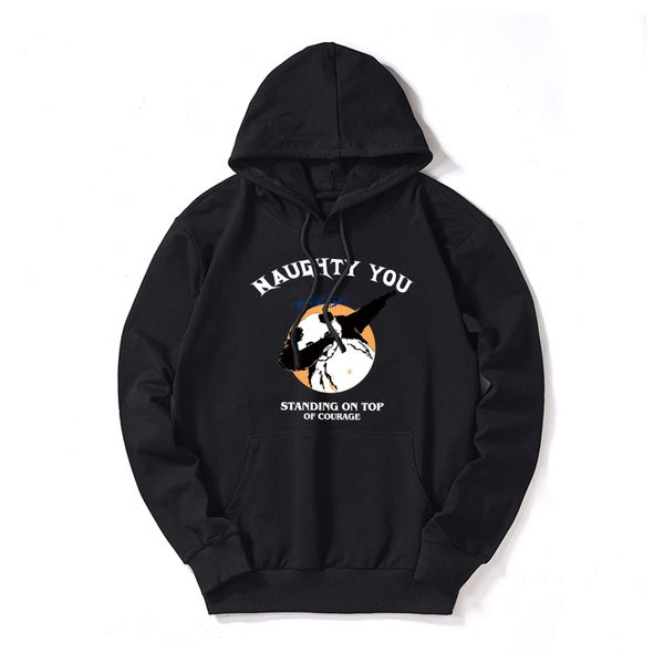 

designer mens hoodies customizable hooded chinapanda print sweaters casual pullover lomg sleeve loose thin sweatshirts size m-5xl wholesale, Black