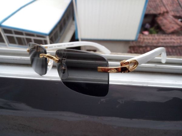 

new fashion buffalo styles glasses lunettes mens eyewear rimless eye retro cat sunglasses buffalo glasses horn vintage sports popular w nrlv, White;black