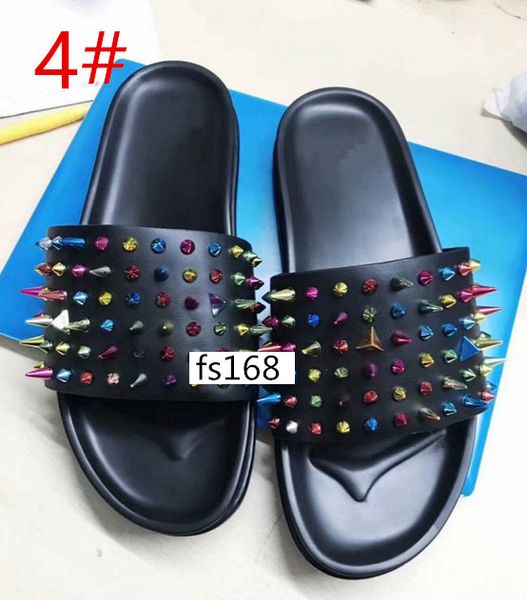 

лучшее качество донна красные нижние тапочки дизайнерские роскошные красные нижние туфли женские заклепки младшие шипы плоские туфли с короб, Black