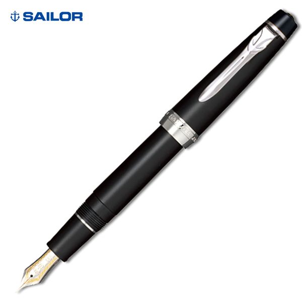 

sailor extended grinded black 21k gold dual-color flat-headed writing pen large