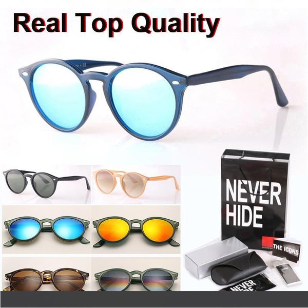 

brand designer 2180 round sunglasses men women plank frame metal hinge ( glass lens ) with original box, packages, accessories, everything, White;black