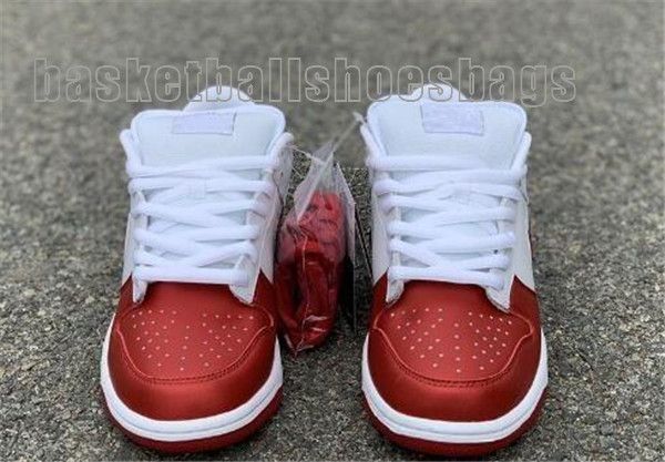 

with box sb dunk low metallic silver varsity red brand sneakers sports men women sport shoes trainer basketball shoes