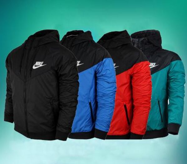 

New thin windrunner men women port wear quality waterproof fabric men port jacket fa hion zipper hoodie plu ize 3xl ggg, Black