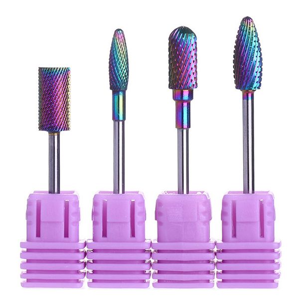 

rainbow burr nail drill bit for electric machine milling cutter accessories manicure nail art pedicure tool
