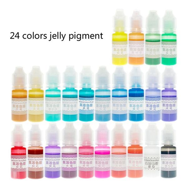 

javrick 24 translucent jelly colors epoxy resin liquid pigment dye resin jewelry making diy crafts