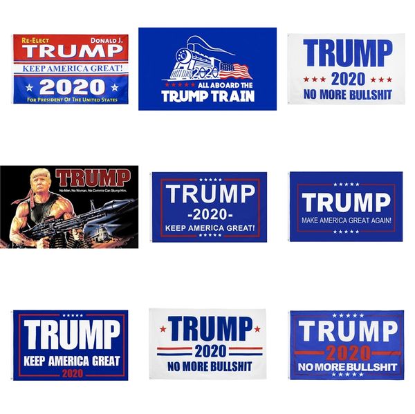 

4 styles trump 2020 flag 90*150cm donald keep america great print usa banner party banner flags zza2289 50 1pcs #804