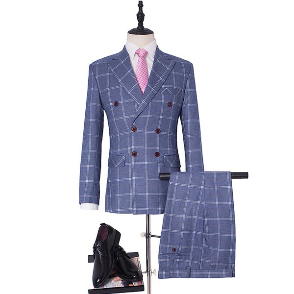 

элегантный 3 шт. костюмы(куртка + брюки+жилет) двубортный пик воротник классический подходит для свадебных смокингов и бизнеса, White;black