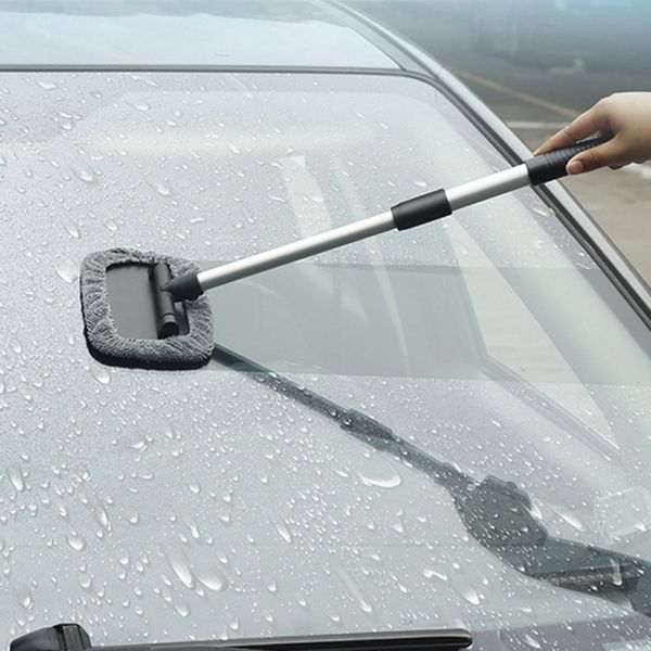 

1pcs detachable car window brush microfiber wiper cleaner cleaning brush with cloth pad car auto cleaner cleaning tool