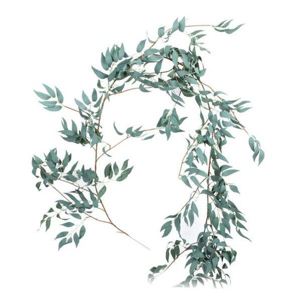 

1.7 artificial ivy green leaf garland plants vine fake foliage home decor plastic rattan string wall decor artificial pant