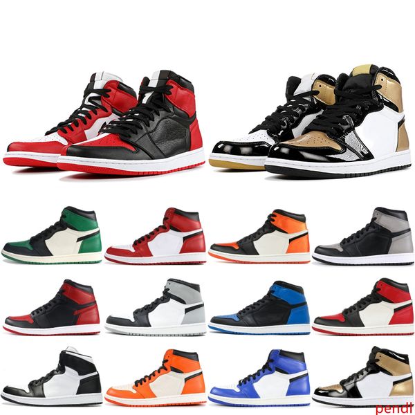 

1 og men basketball shoes high chicago hare pine green barons triple black white gold r sneakers 1s sport shoes