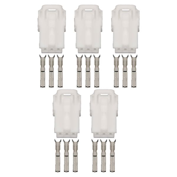 5 Define 3 Pin plástico branco cabo Harness Connector Conectores automotivos com terminais DJ7031Y-1,5-21