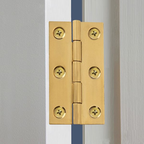2019 Solid Brass Cabinet Door Hinges Gold Kitchen Cupboard Door