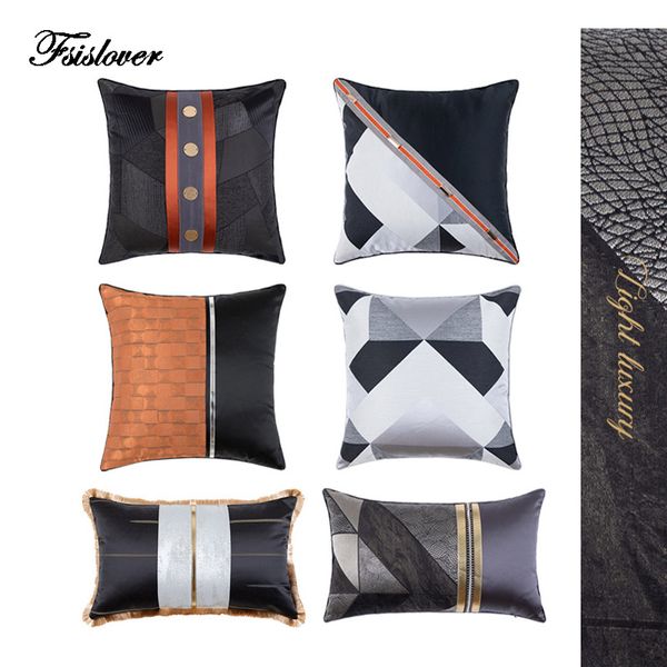 

fsislover американская легкая наволочка жаккардовая талия наволочка высокое качество home deco наволочки cojines fundas