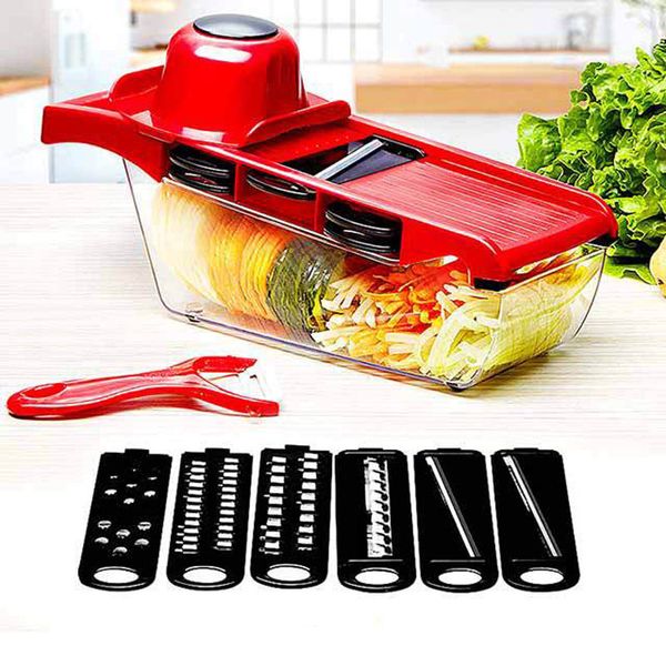 

творческий моркови терка для сыра славное dicer 6 тип стали лезвия рождественской вечеринки мандолина овощерезка овощечистка картофеля расти