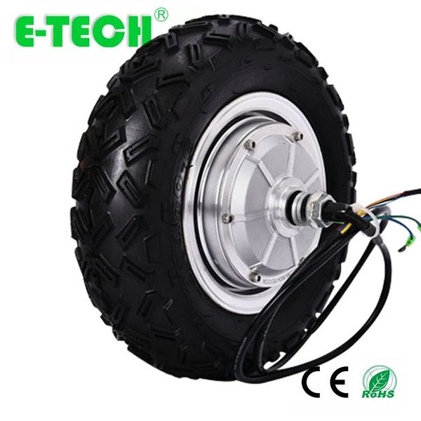 

10 inch 24v 36v 48v dc brushless wheel hub motor with tire