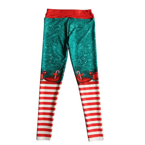 

high waist women christmas pants costume xmas elastic waist print pants party trousers ladies sweatpants long pantalones, Black;white
