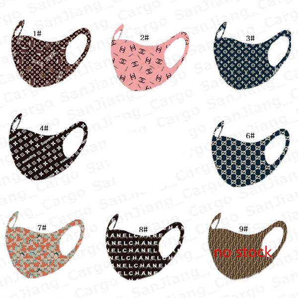 

spring summer designer mask washable breathable face mask luxury sunproof dustproof cycling sports mouth cover masks for e4301