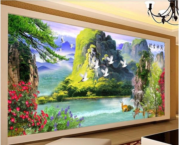 

3d wallpaper custom p mural quietly elegant warm romantic hd landscape background wall wallpaper for walls 3 d