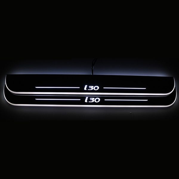 

автомобиль стилизация белого bule красного i30 led дверь sill пластина для i30 2015 - 2018 led двери moving скребка света