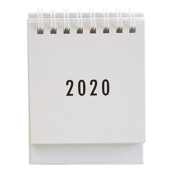 

2020 нежный простой настольный календарь освежающий mini desktop примечание coil календарь книга школа товары для офиса