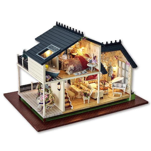 Merry Christmas Gifts New Brand Diy Doll Houses Wooden Unisex
