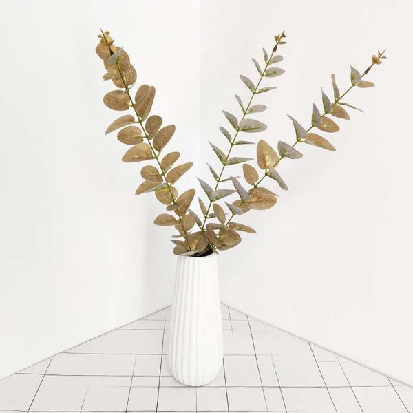 

decorative flowers & wreaths 54cm artificial eucalyptus leaves plastic palm tree branch art flower arrangement plant wall wedding home decor