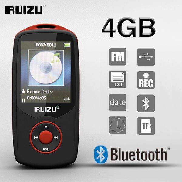 

new original ruizu x06 4gb bluetooth sport mp3 player with 1.8inch screen lossless recorder fm e-book music player