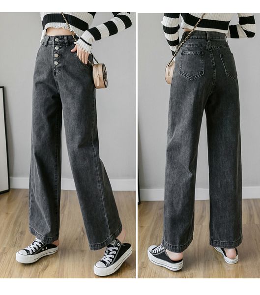 

dark ash cowboy женский wide-legged мода новые штаны, Blue